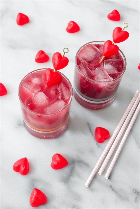 valentine inspired cocktails